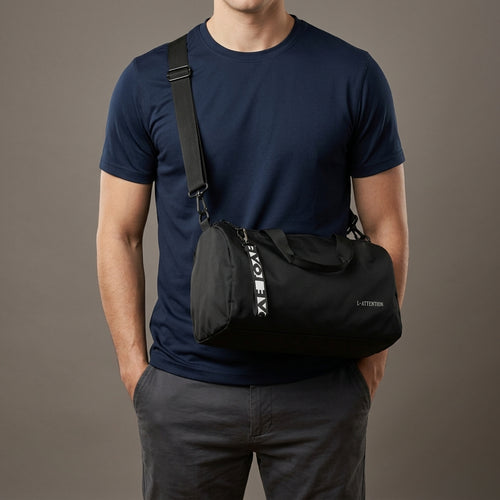 Averro Essential 600D Gym Bag - Black